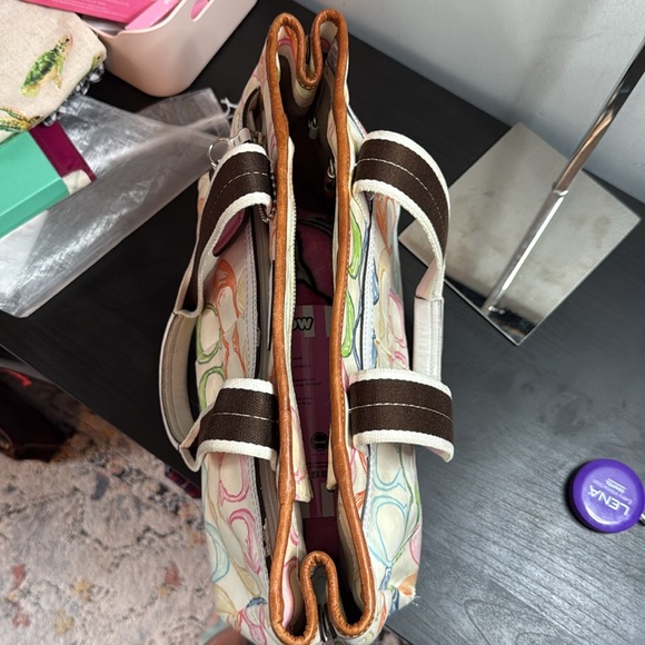 Coach Hamptons Scribble Multicolor Tote - Picture 8 of 17